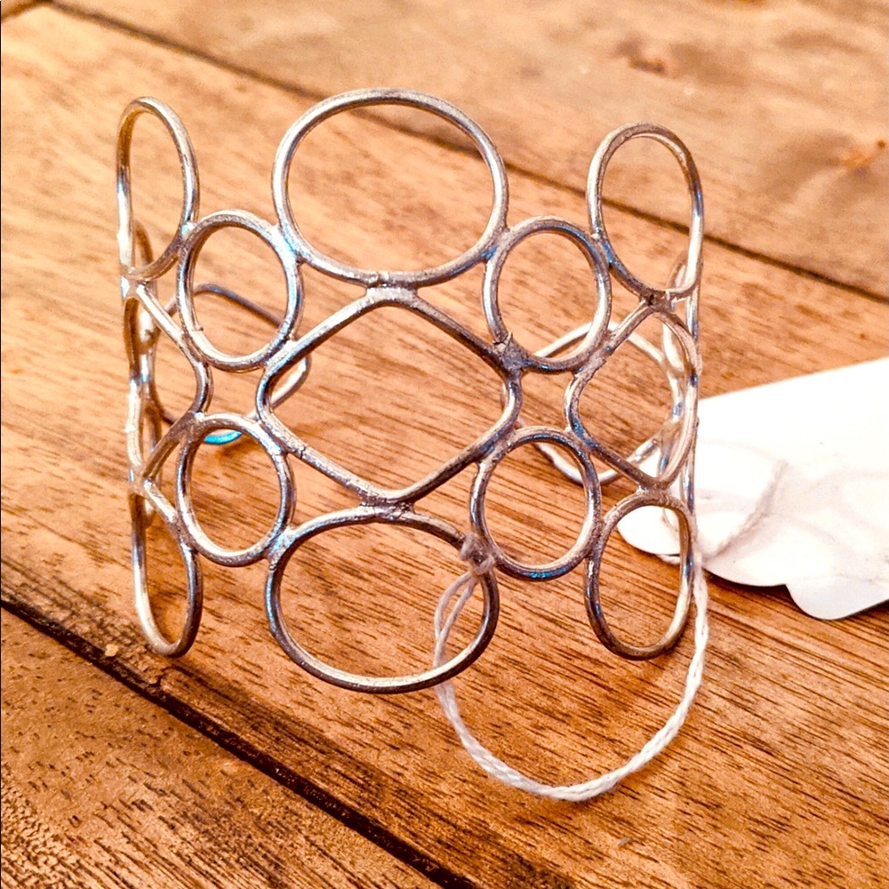 Artisan made one of a kind sterling bracelet